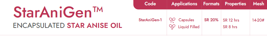 Encapsulated Star Anise Oil Beadlets