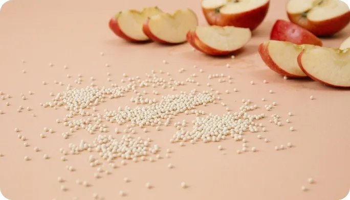 Encapsulated Apple Fiber Beadlets