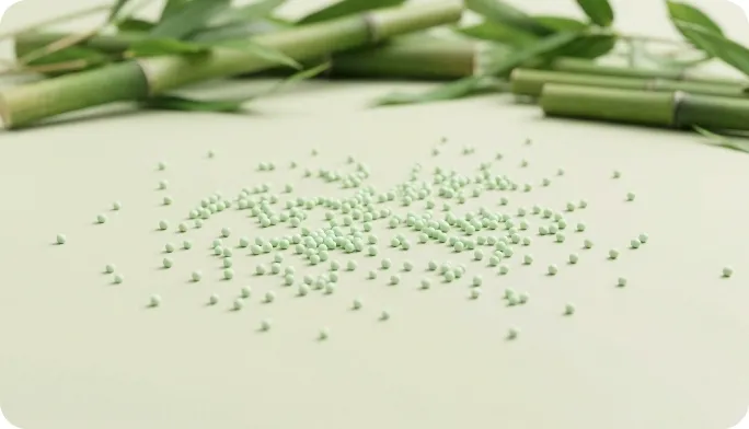 Encapsulated bamboo Fiber Beadlets
