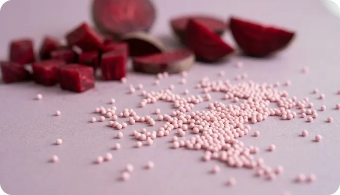 Encapsulated Beetroot Fiber Beadlets