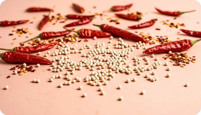 Encapsulated Capsaicin Beadlets