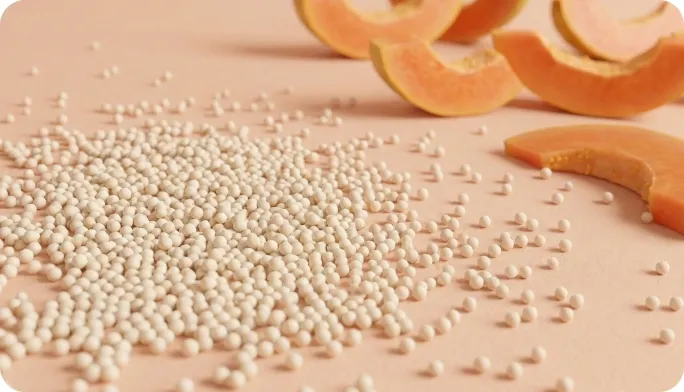 Encapsulated Papain Beadlets