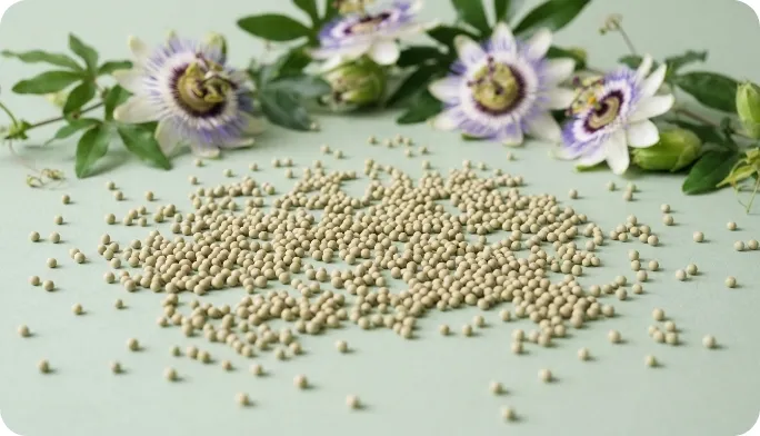 Encapsulated Passion Flower Beadlets